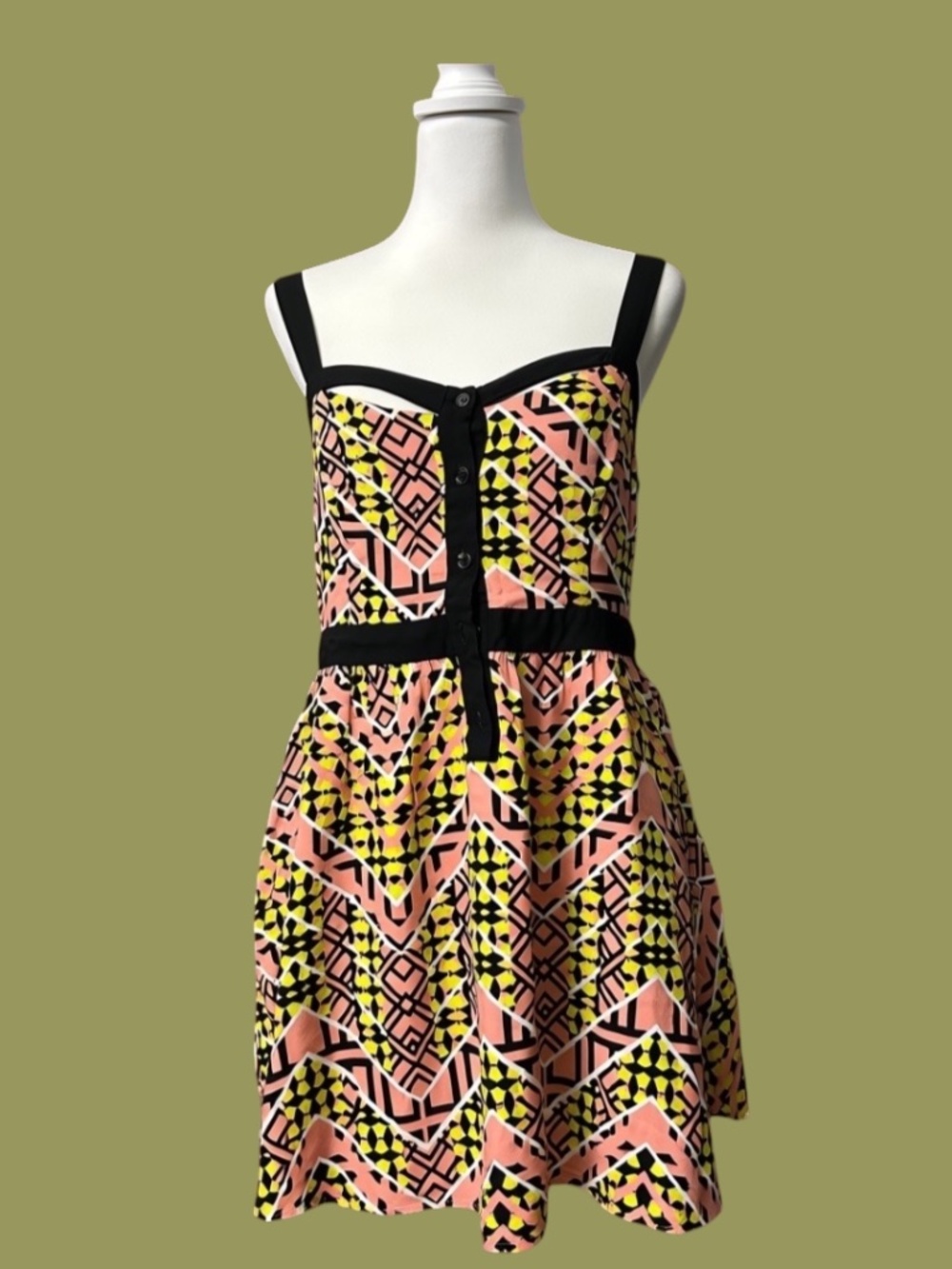 Material Girl Flirty Print Sundress